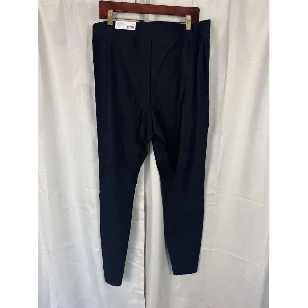 Lane Bryant Ponte Leggings 18‎ 20 NWT Black Rhinestone High Rise